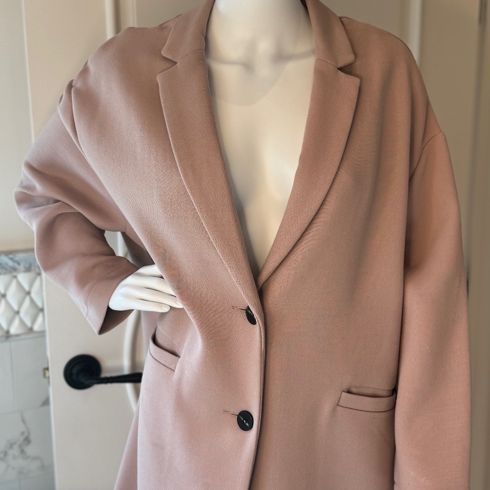 TOPSHOP Coat, Size 10, Dusty Rose